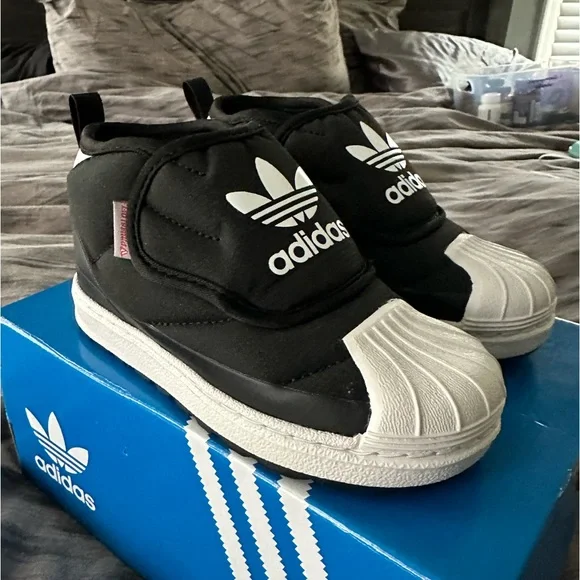 adidas Superstar 360 Boots - Kids - Core Black / White - 9K